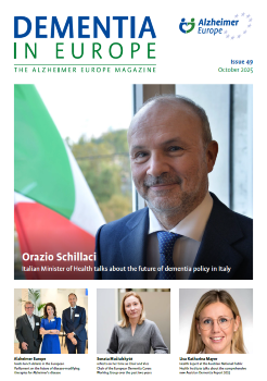 Cover of Dementia in Europe issue 49