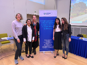 Five new full members were welcomed during our AGM , represented by (left to right): Ieva Petkuté (Lithuania), Ofelya Kamavosyan (Armenia), Željka Cvjetan Gortinski (Serbia), Iryna Shevchenko (Ukraine) and Jana Strashevska (North Macedonia)